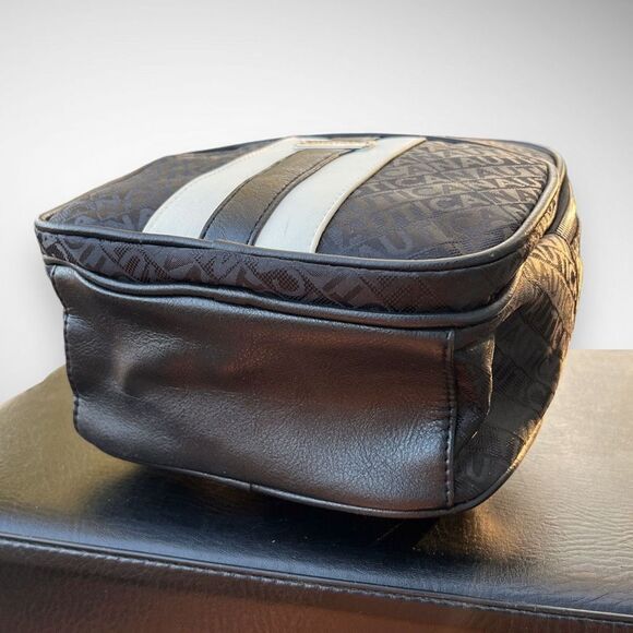 NWT Nautica Jacquard Logo Sport Striped Black & White Backpack Size Medium - Picture 13 of 17